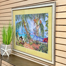 Load image into Gallery viewer, Framed Tropical Beach Art
