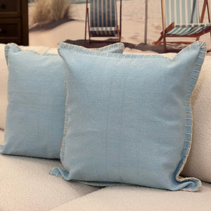 Sky Blue Canvas Pillow