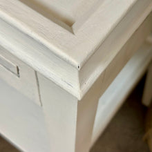 Load image into Gallery viewer, White Pull Out Shelf Side Table
