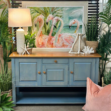 Load image into Gallery viewer, Ethan Allen Teal Cabinet
