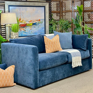 'Kelsey II' Blue Sleeper Sofa