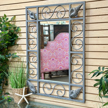 Load image into Gallery viewer, Metal Shell Motif Console &amp; Mirror
