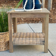 Load image into Gallery viewer, Resin Wicker Outdoor Side Table
