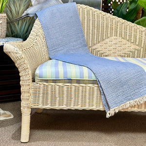 Natural Wicker Chaise Lounge