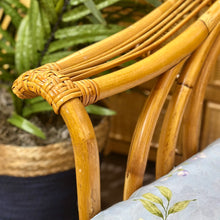 Load image into Gallery viewer, Floral/Rattan Accent Chair
