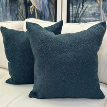 Load image into Gallery viewer, Blue Boucle Pillow
