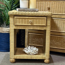 Load image into Gallery viewer, Natural Wicker Nightstand
