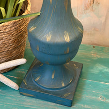 Load image into Gallery viewer, Distressed Teal Lamp
