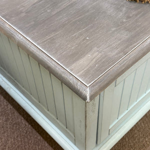 Aqua & Gray Coffee Table