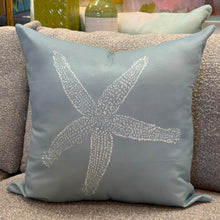 Load image into Gallery viewer, Light Blue Starfish Pillow

