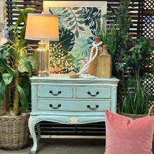 Load image into Gallery viewer, Aqua Antiqued Chest
