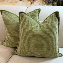 Load image into Gallery viewer, Moss Green Down Pillow
