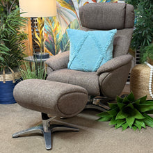 Load image into Gallery viewer, Handy Living Mocha Chair W/Otto
