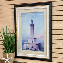 Load image into Gallery viewer, Blk/Gold Framed Lighthouse
