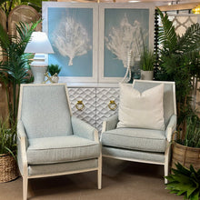 Load image into Gallery viewer, Michael Thomas Aqua Spotted Chair
