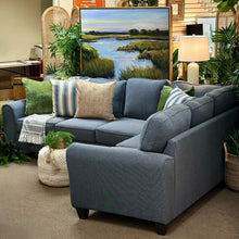 Load image into Gallery viewer, 2PC Denim Blue Sectional
