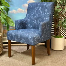 Load image into Gallery viewer, Blue Motif Arm Chair
