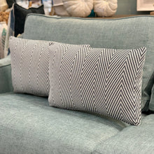 Load image into Gallery viewer, Navy/White Chevron Designer Lumbar
