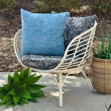 Load image into Gallery viewer, Woven Chair W/Turtle Cushions
