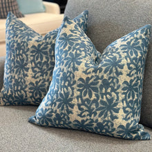 Load image into Gallery viewer, Blue Beige Down Pillow

