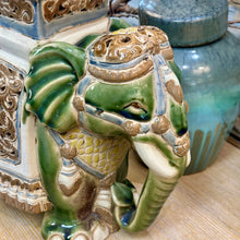 Load image into Gallery viewer, Green Ceramic Elephant
