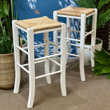 Load image into Gallery viewer, Rushed Seat Bar Stool
