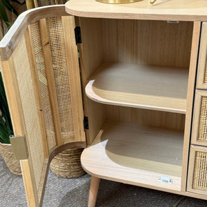 Natural Cane Cabinet