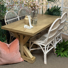 Load image into Gallery viewer, Wood Trestle Dining Table

