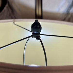 Black/White Pinstripe Lamp