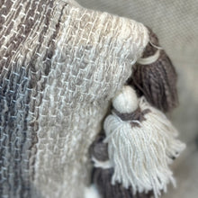 Load image into Gallery viewer, Grey/White Tassles Lumbar
