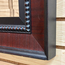 Load image into Gallery viewer, Mahogany Beaded Beveled Mirror
