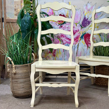 Load image into Gallery viewer, Cream Ladderback Dining Side Chair
