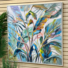 Load image into Gallery viewer, Vibrant Triopical Leaf Art
