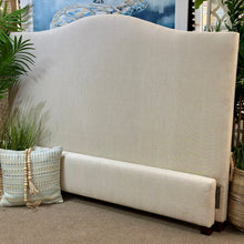 Load image into Gallery viewer, King Oatmeal Upholstered Bed
