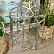 Load image into Gallery viewer, Metal/Glass Side Table
