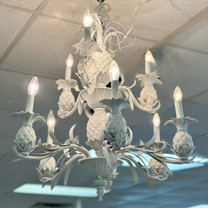 White Pineapple Chandelier