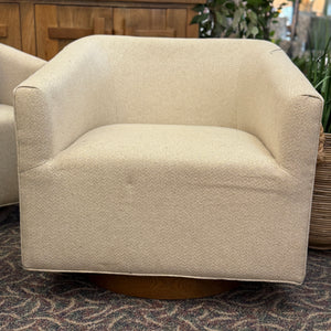 Warm Beige Swivel Chair