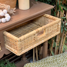 Load image into Gallery viewer, Mocha &amp; Woven Basket Console
