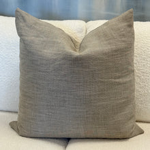 Load image into Gallery viewer, PB Pewter 'Belgian Linen' Down Pillow

