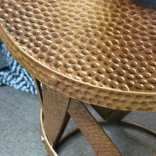 Load image into Gallery viewer, Hammered Metal Side Table
