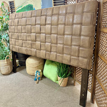 Load image into Gallery viewer, King Faux Leather Woven Bed
