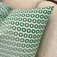 Load image into Gallery viewer, Green &amp; White Designer Pillow
