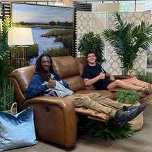 Load image into Gallery viewer, Saddle Brown Reclining Sofa
