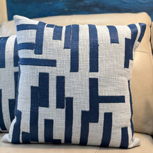 Load image into Gallery viewer, Indigo Abstract Pillow
