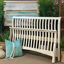Load image into Gallery viewer, Queen White Sleigh Slat Bed
