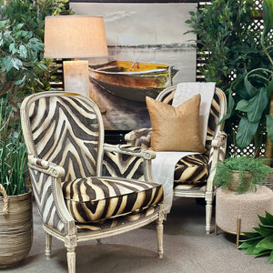 Zebra Print Begere Chair
