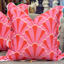 Load image into Gallery viewer, Pink Scallop Down Pillow
