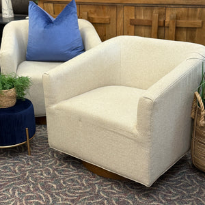 Warm Beige Swivel Chair
