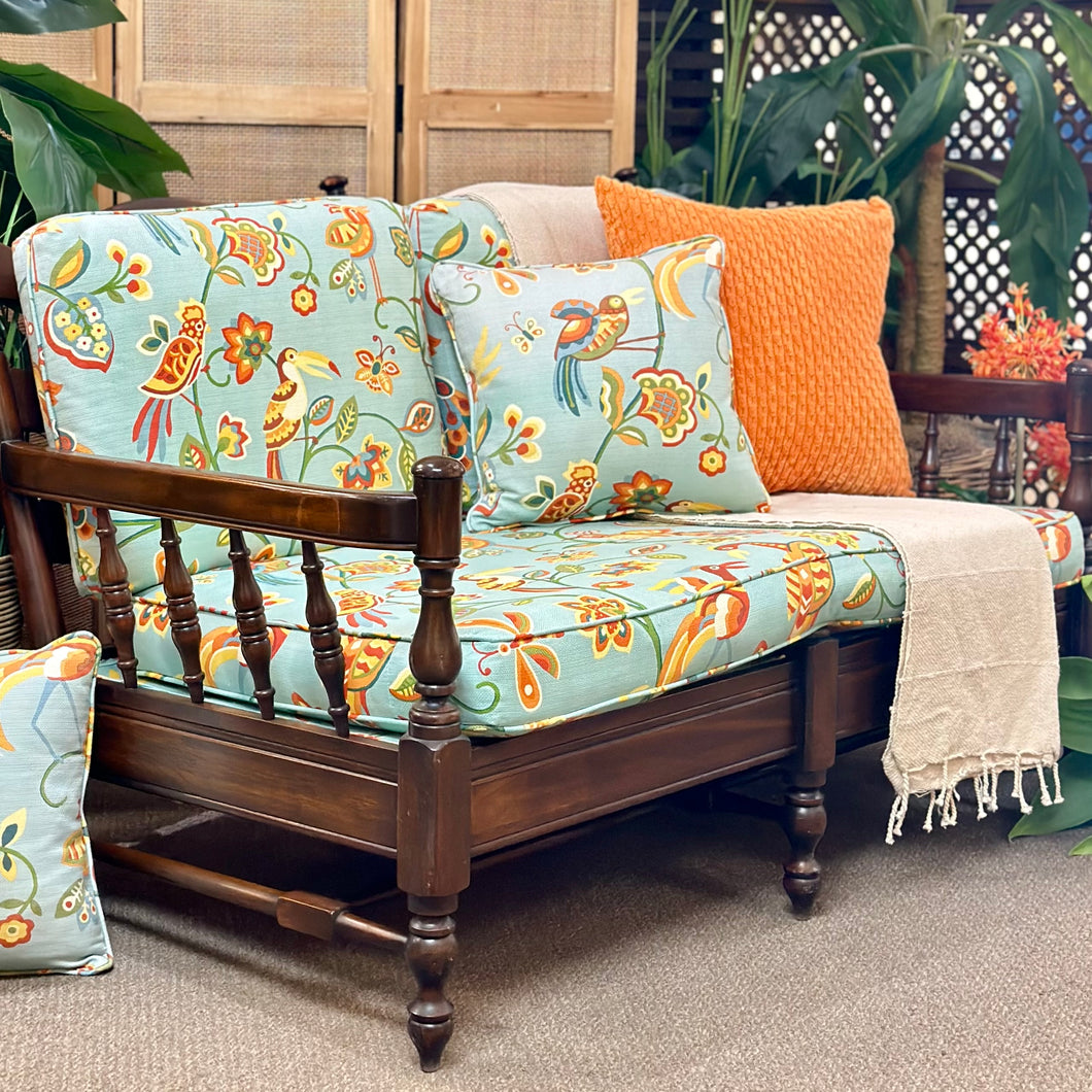 Bird Motif Loveseat