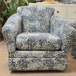 Navy Sea Life Swivel Chair